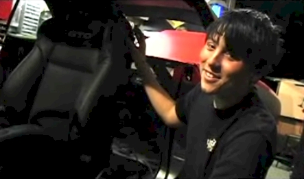 Nick installs the seats.